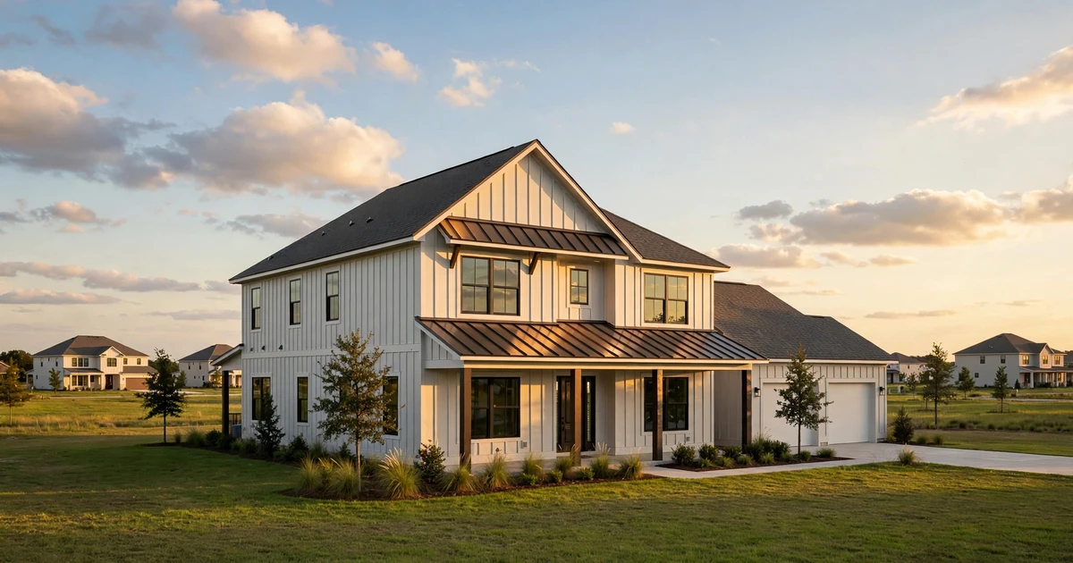 Countryside roof repair in League City: suburban home with architectural shingle roof