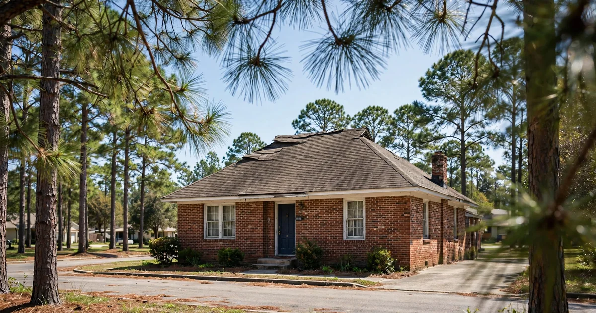 Downtown Conroe roof repair in Conroe: suburban home with architectural shingle roof