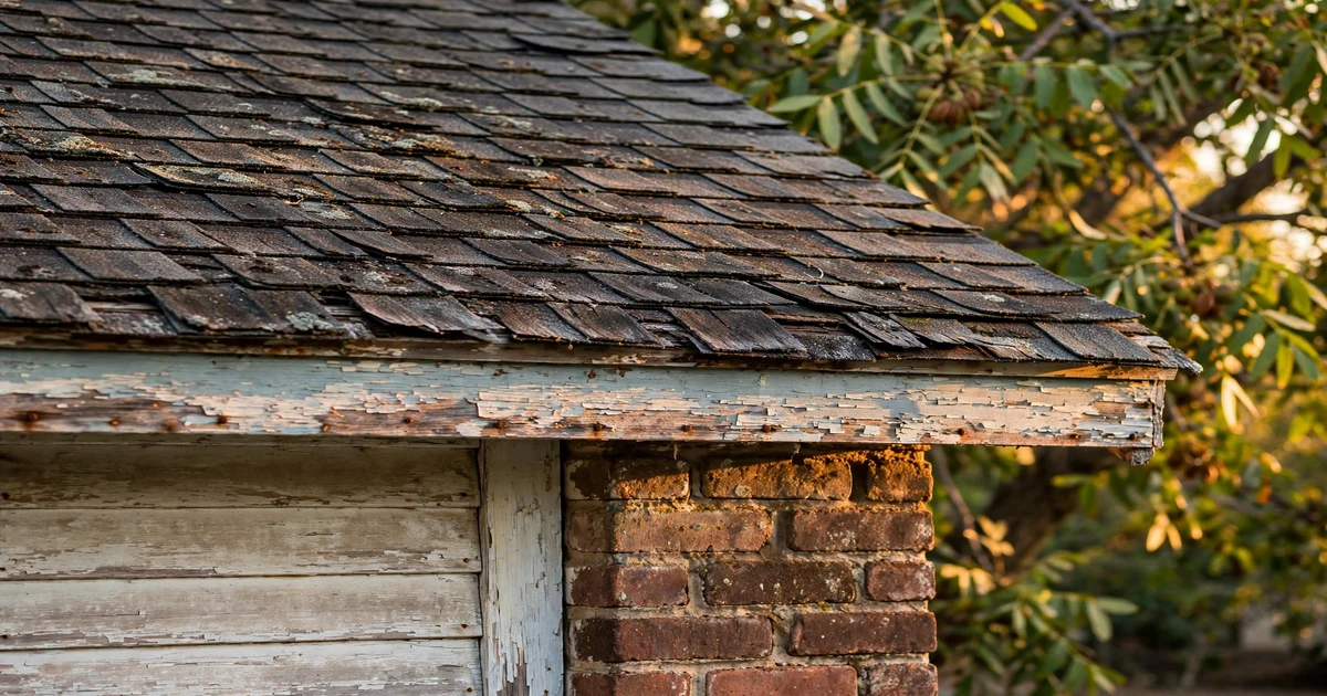 Old Downtown roof repair in Pasadena: suburban home with architectural shingle roof