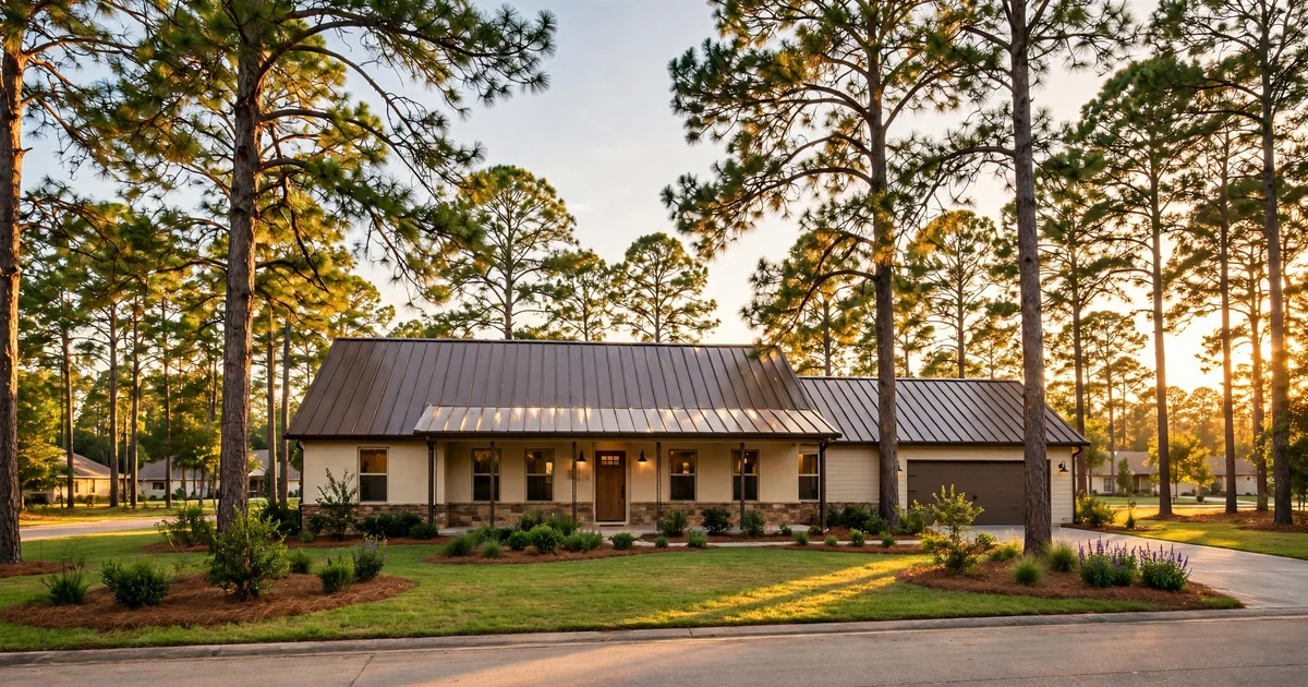River Plantation roof repair in Conroe: suburban home with architectural shingle roof
