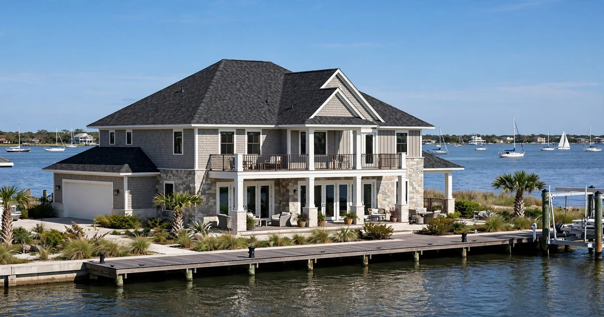South Shore Harbour roof repair in League City: suburban home with architectural shingle roof