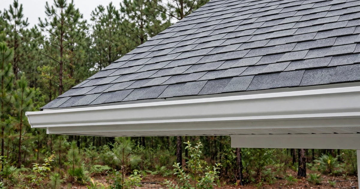 The Woodlands Hills roof repair in Conroe: suburban home with architectural shingle roof